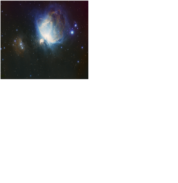 Narrow band imaging  (Hubble palette, CHFT and HalphaOII)